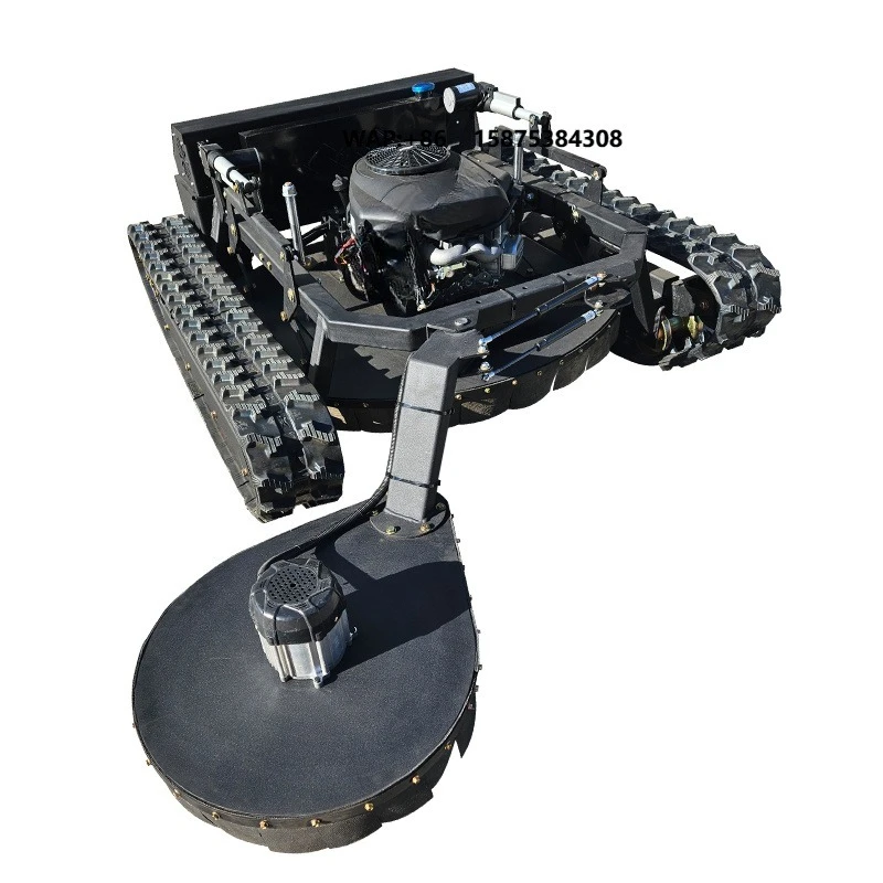 Factory Direct MDE 810-90A Cordless Garden Trimmer High Efficiency Remote Control Crawler Lawn Mower Industrial Side Moving