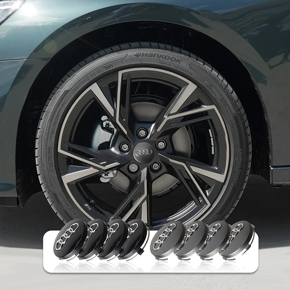 

Hub Caps 4PCS 61mm 133mm Car Styling Wheel Center Hub Cap Tire Rim Cover Accessory For AUDI Sline A4 B8 B6 B9 B7 A3 8P 8V 8L A6