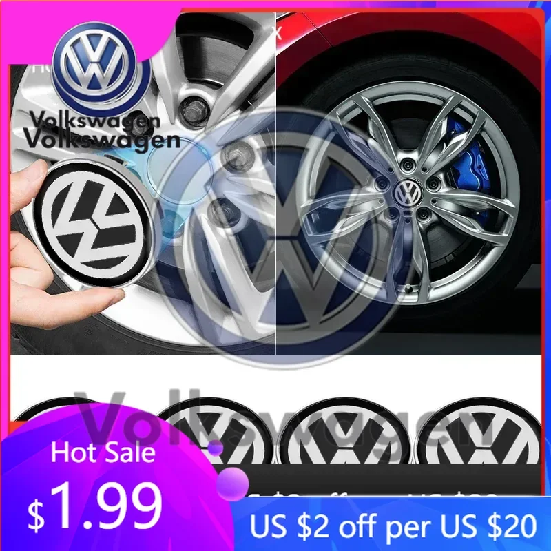 

Защитные колпачки для центральных колпаков колесных дисков 56/60 мм для Volkswagen VW GTI B5, аксессуары для автомобилей Volkswagen Golf.