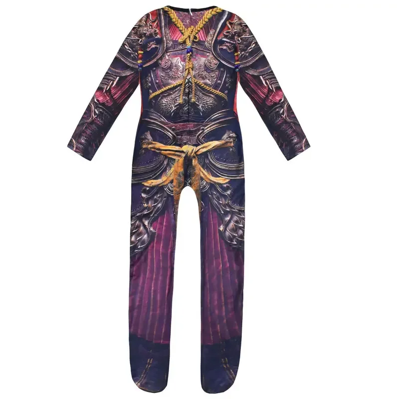 Zz04zz12Kids الأسود أسطورة Wukong تأثيري حللا الدعاوى الأولاد تمويه القرد الملك ازياء طفل الفتيات هدايا حفلة الهالوين مضحك