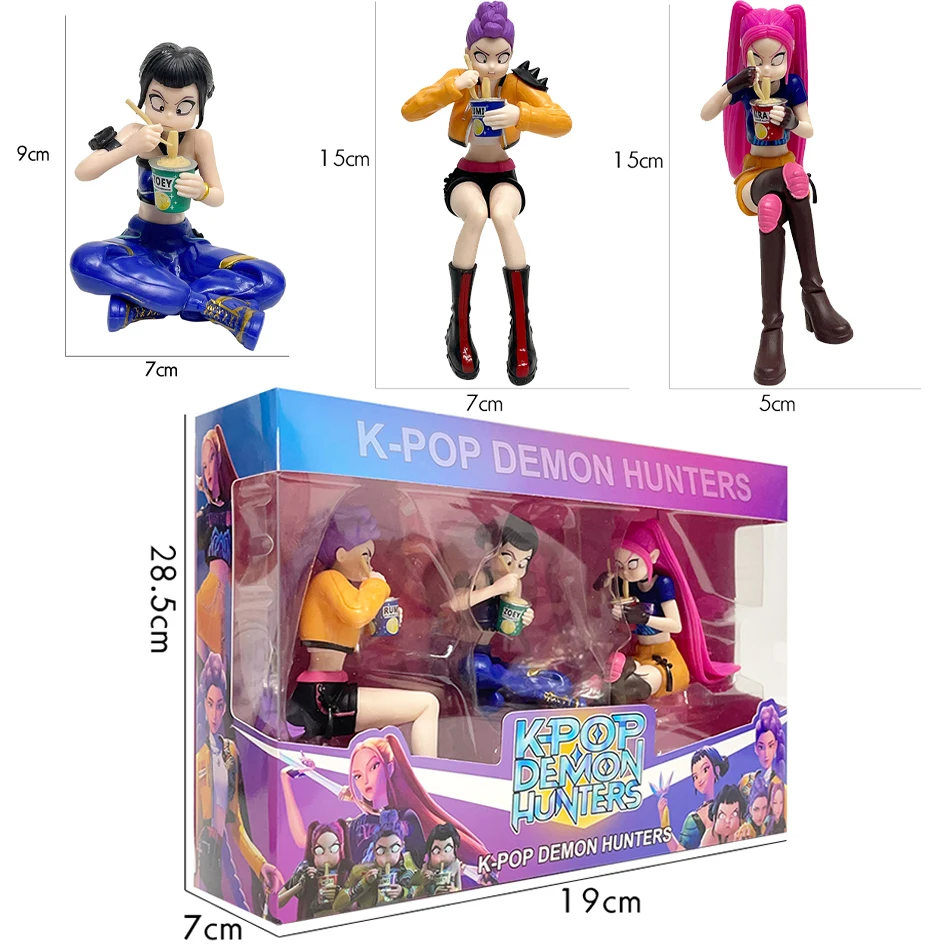 2026 novo kpop diabo caçador rumi zoe mira anime policloruro personagem coleção bugigangas de mesa presentes de ano novo das crianças