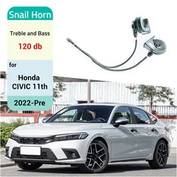 Car Snail Type Horn Accessories Modified Tweeter High Bass Styling For Honda CIVIC 11TH 2022 2023 2024