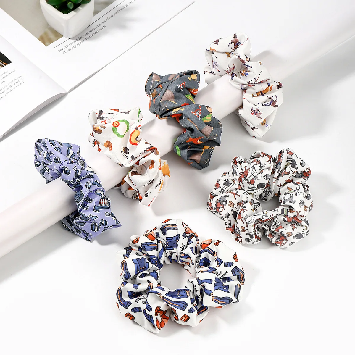 

Luxury Designer Kentucky Cow Girl Derby Sports Hair Tie Headbands Hairband Hair Accessories