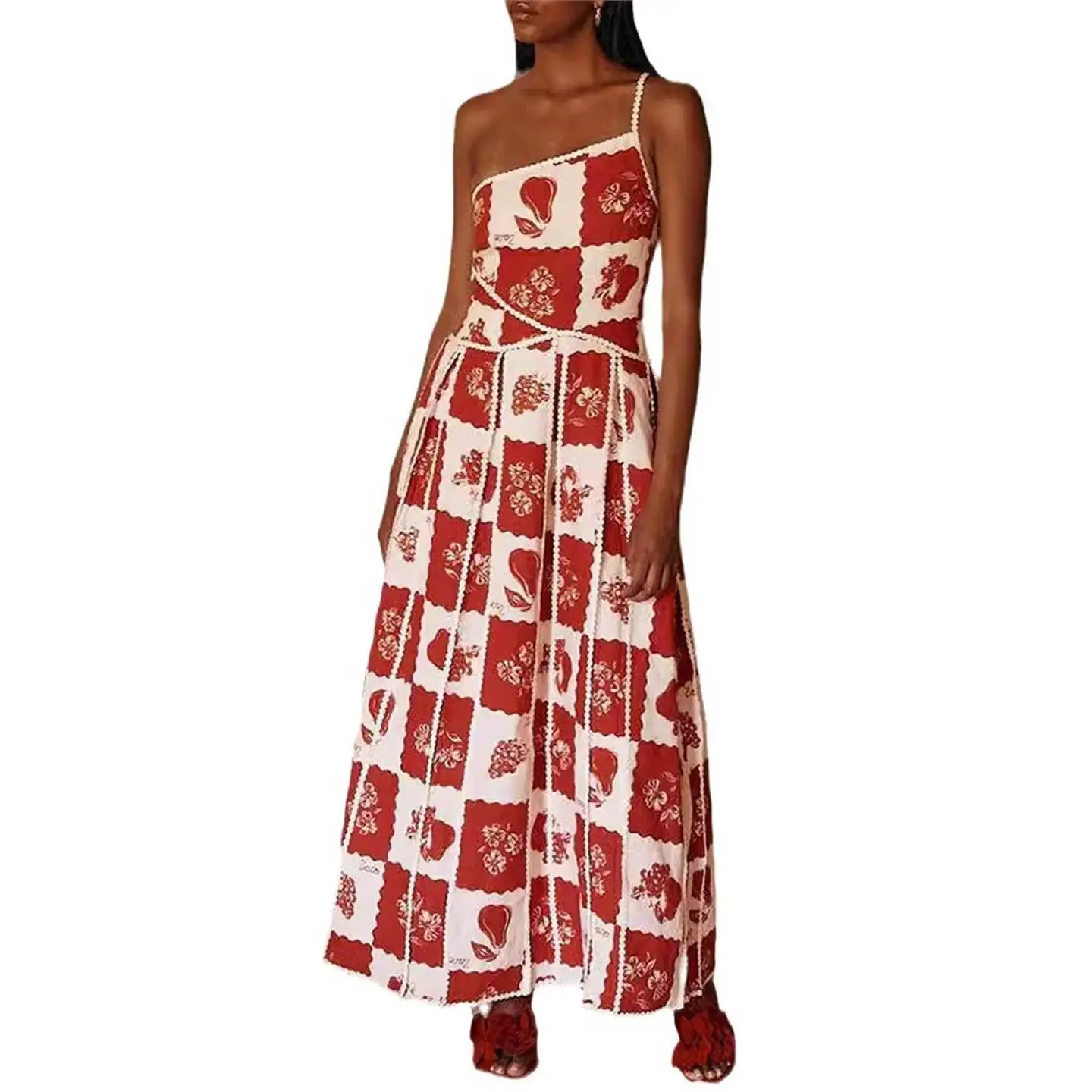 2025 Nuovo cinturino Faion stampato in pizzo 3D Dr a vita alta europeo Sle casual pezzo unico senza marca Dr. da donna