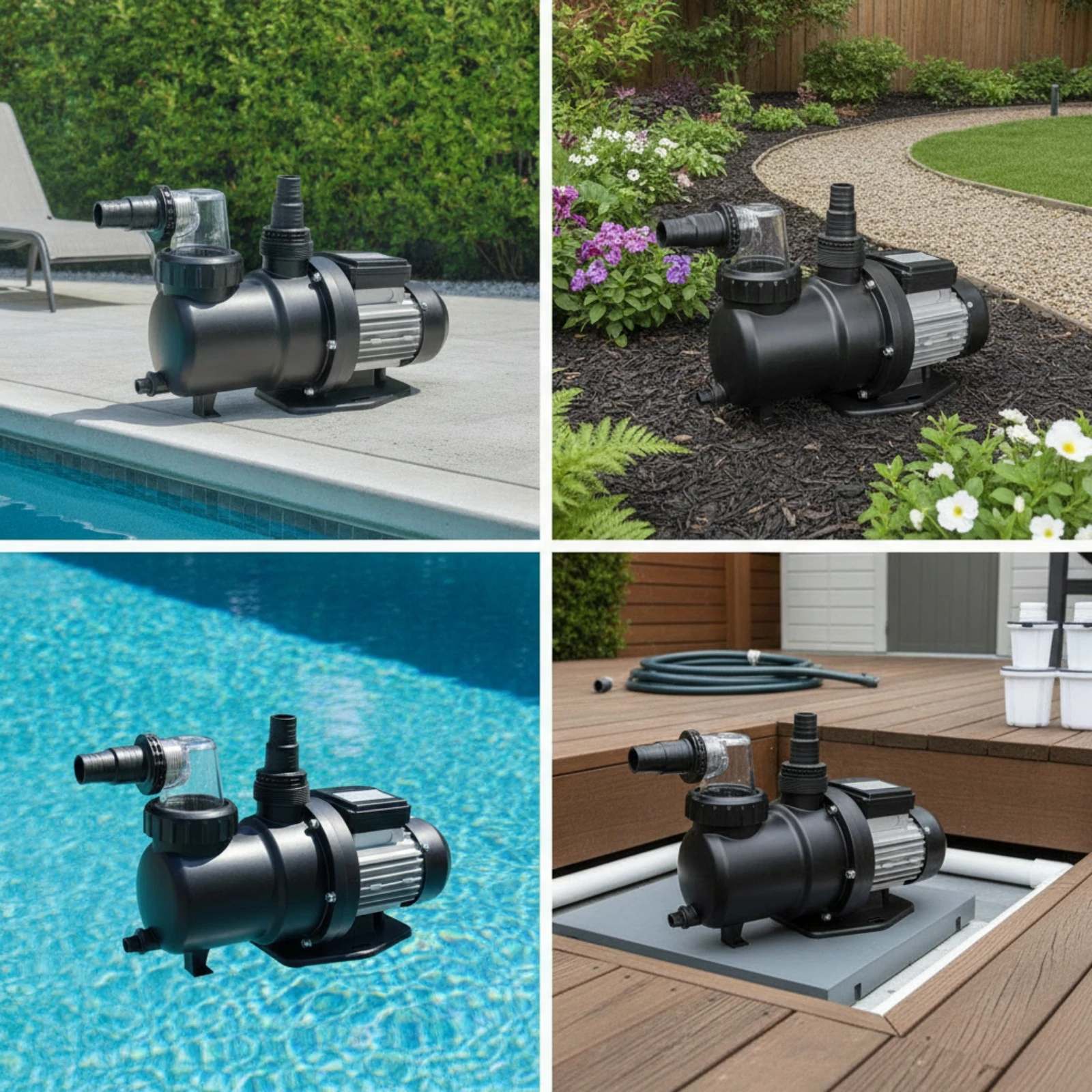 Ground Pool Pump High-Circulation Swimming Pool Pump Single-Speed 550W for Backyard Pools