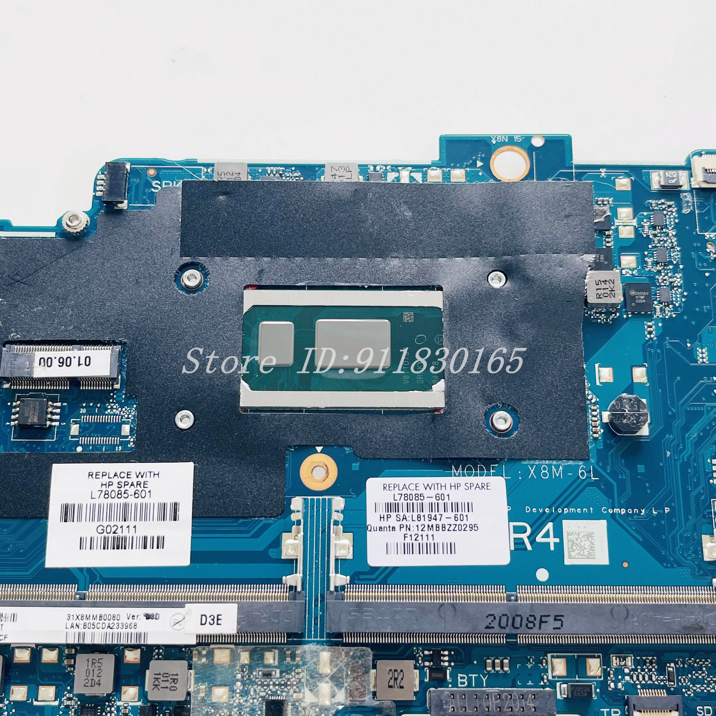 X8M-6L DA0X8MMB6D0 For HP ProBook 440 G7 450 G7 Laptop Motherboard