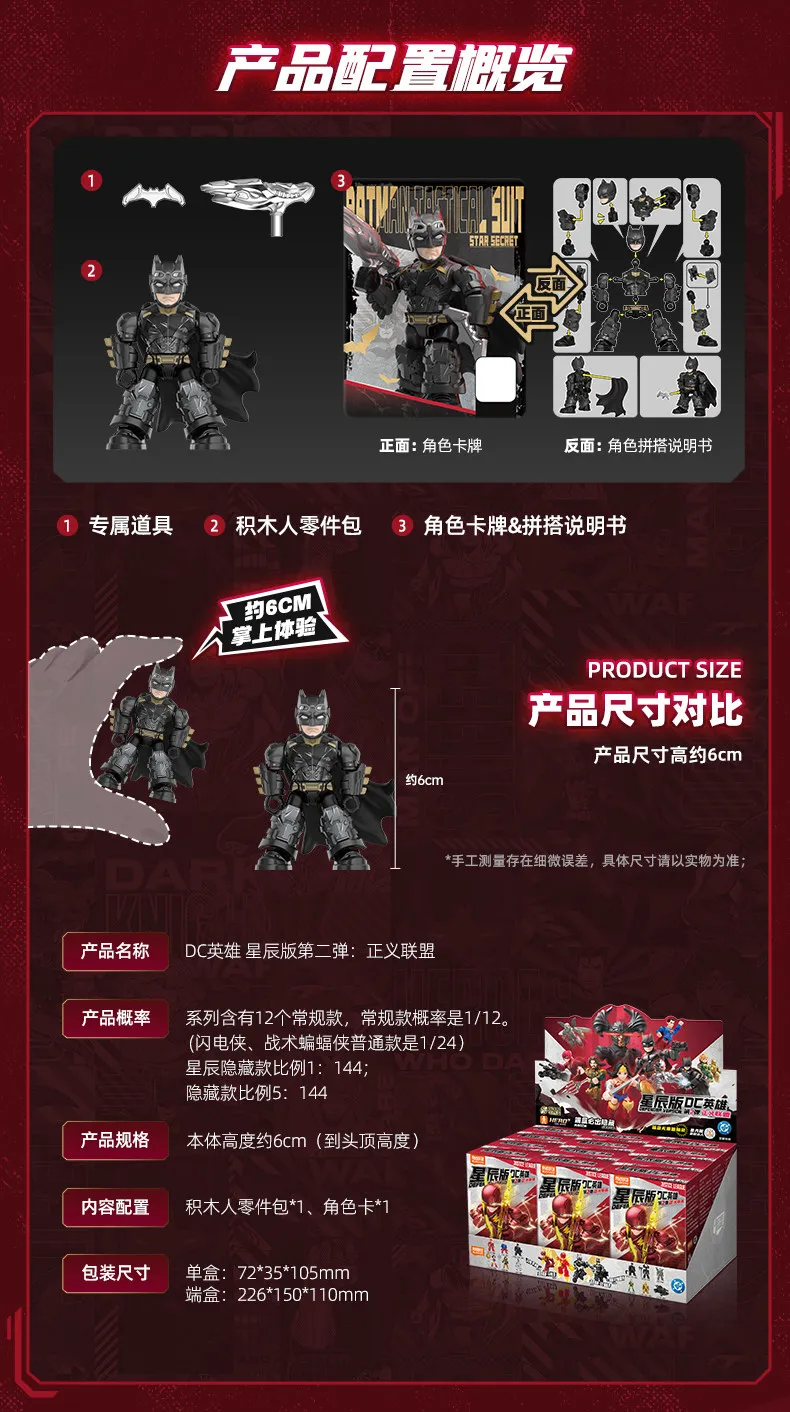 Blokees DC Blind Box Batman Arkham Knight Catwoman Mr.Freeze Clayface Zusammengebaute Bausteine Actionfigur Sammler-Spielzeug – Detail 17