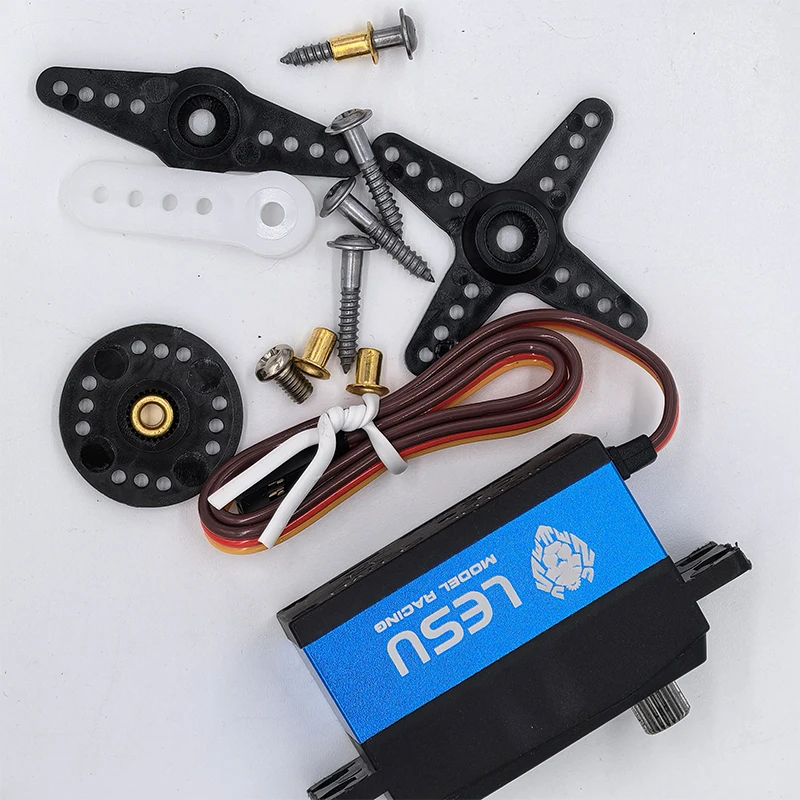

LESU model high torque 14KG titanium metal gear steering lock differential servo