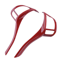 For Nissan Qashqai J11 X-Trail Teana Altima 2013-2018 Red Carbon Fiber Steering Wheel Switch Button Cap Cover Strip Trim