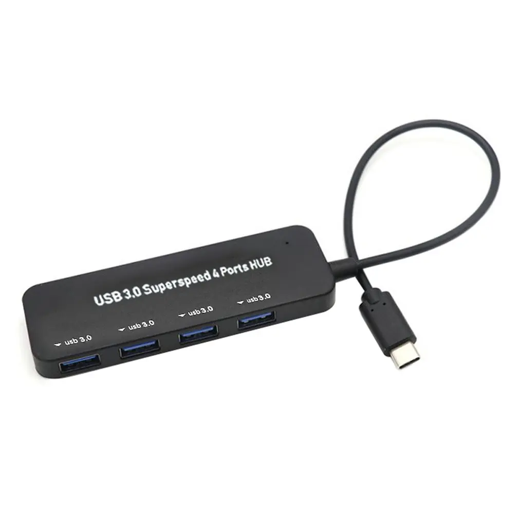 Ultra-thin USB 3.0 HUB 4-port High Speed USB Hub Cable Splitter For Multi-device Computer Laptop Desktop PC USB 3.0 HUB Adapter