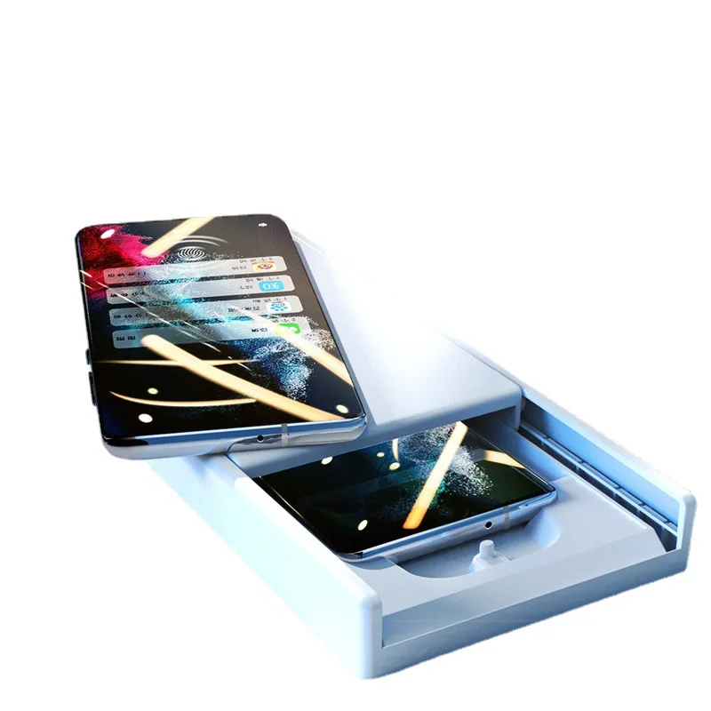 High-end All-rubber Curved Screen Protector for Samsung S22 21 23 Ultra 5G Focus Black Edge Protector and Hydrogel Movie Machine