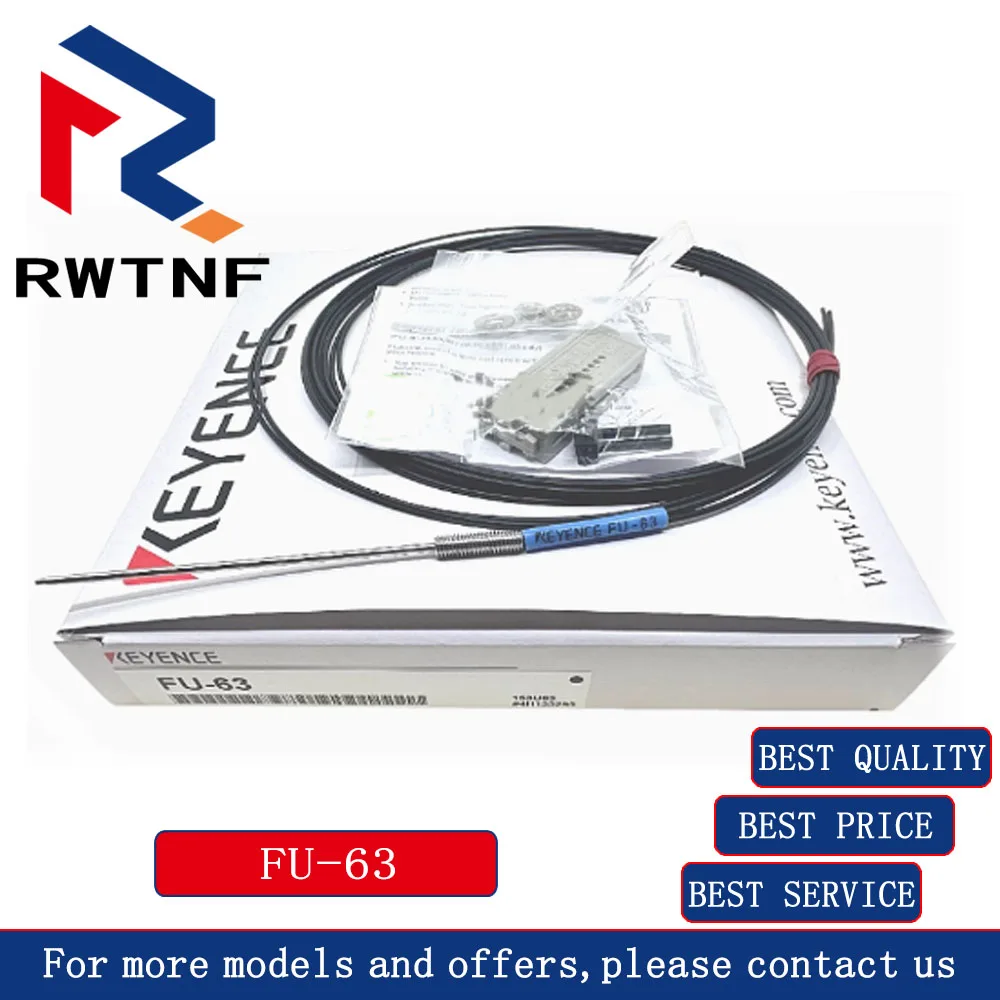 FU-63 New Genuine KEYENCE convex needle sleeve type reflective optical fiber sensor，warehouse stock