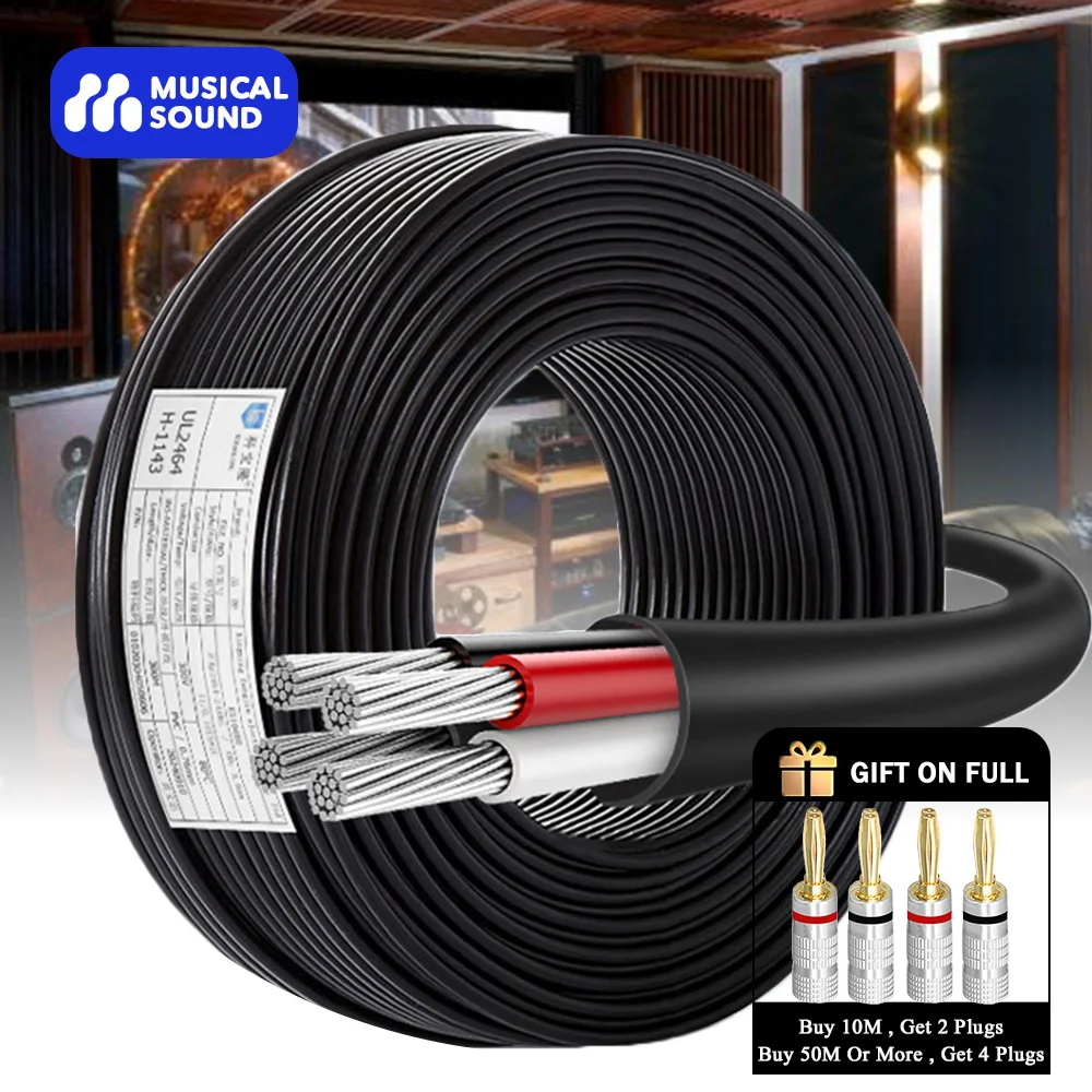 Cable de calibre 22/30 de sonido Musical, Cable eléctrico de 2 conductores UL 2464 22/30 AWG, Cable de 2 núcleos, Cable trenzado de PVC de cobre estañado