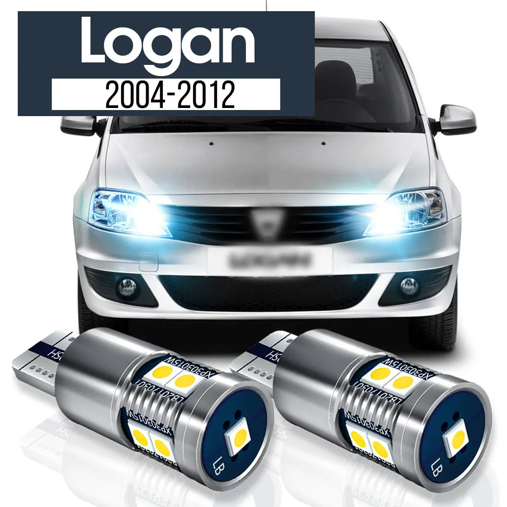 2 шт. светодиодные габаритные фонари, аксессуары Canbus для Dacia Logan 2004 2005 2006 2007 2008 2009 2010 2011 2012