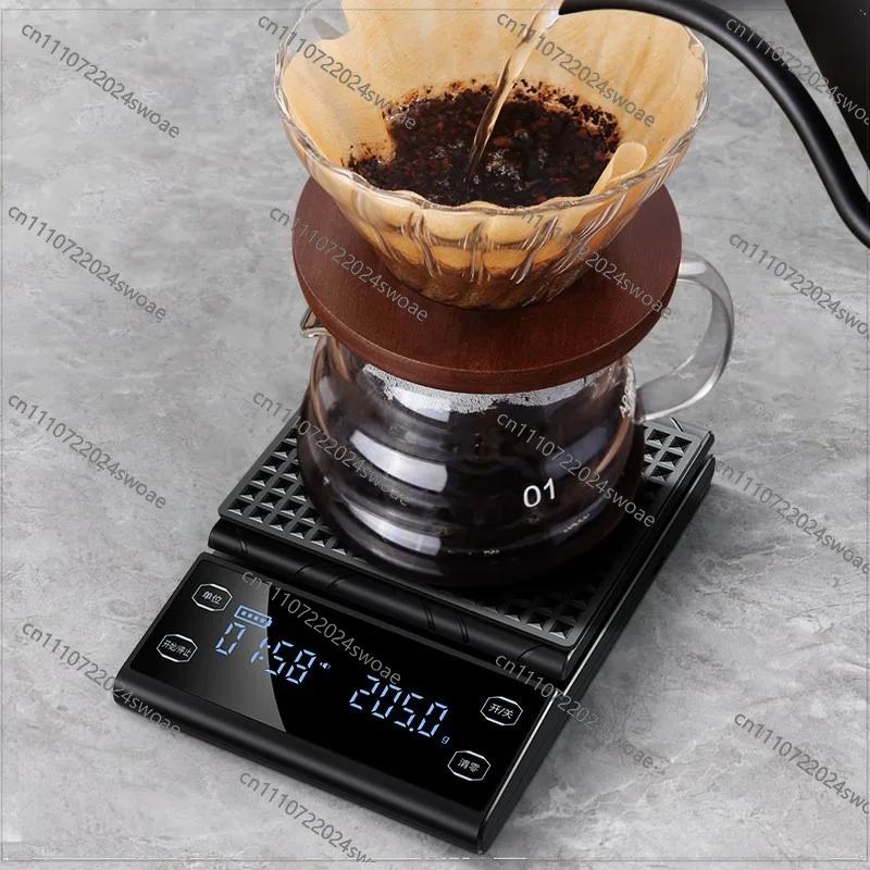 Precise hand-brewed coffee chronograph electronic scale 0.1g  gouache is heavier than chronograph coffee scale