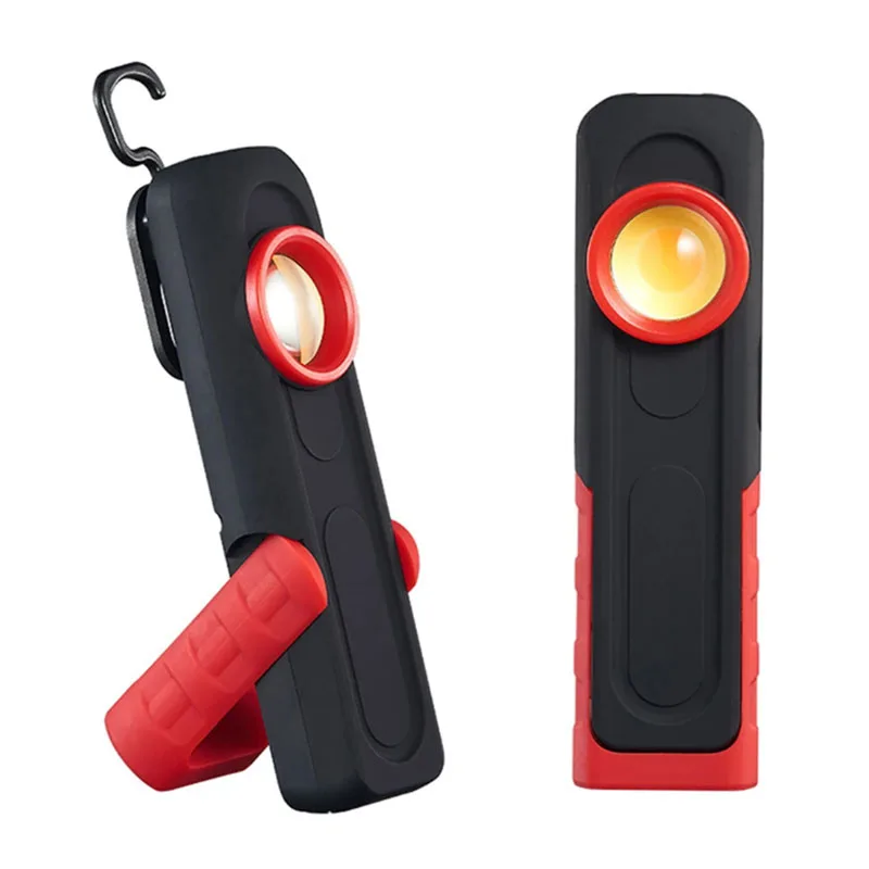

Portable LED COB Flashlight Torch USB Rechargeable Magnetic Lantern Camping Hanging Hook Lamp Multifunction Lighting Work Light