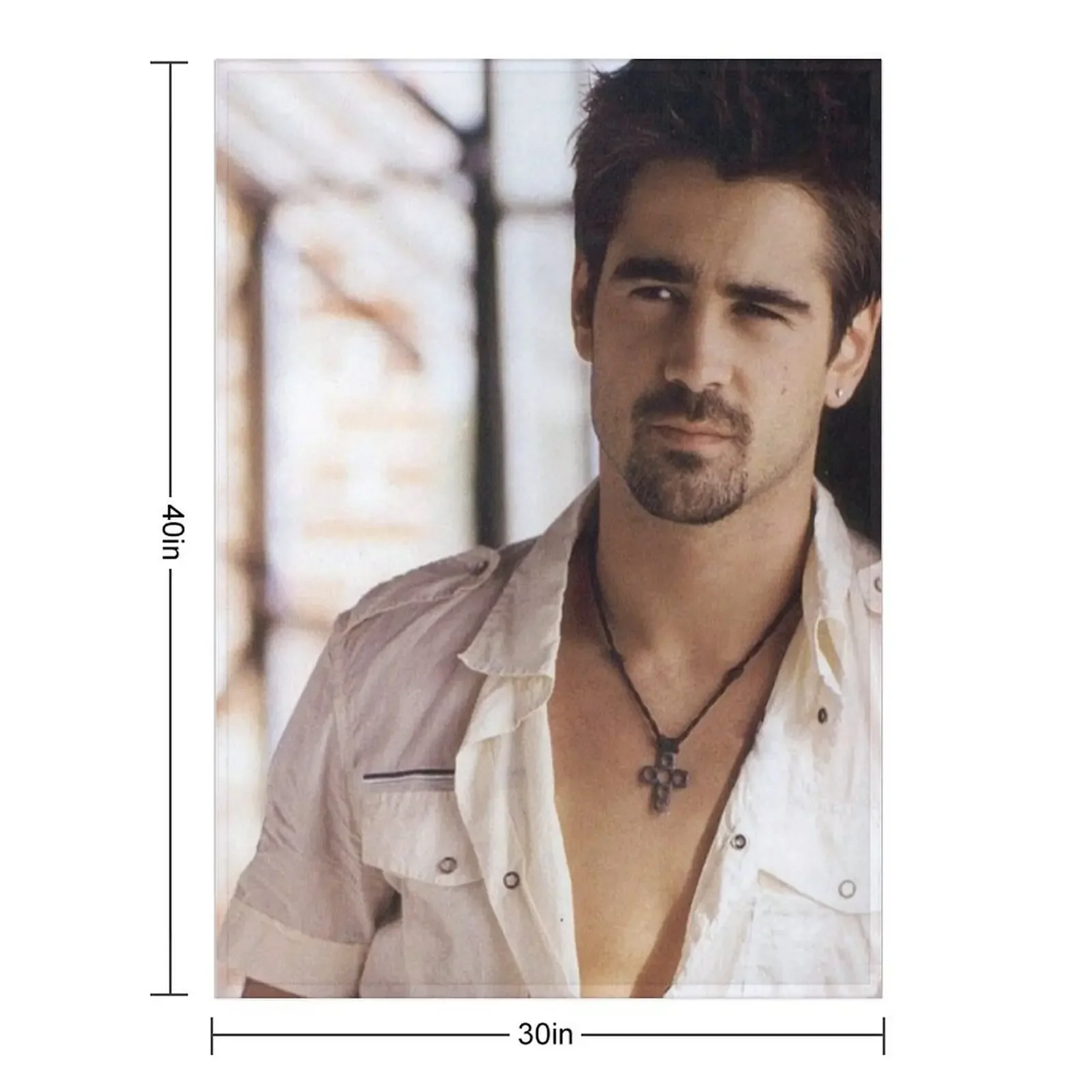 colin farrell Throw Blanket Cute Bed Custom Cute Plaid Blankets