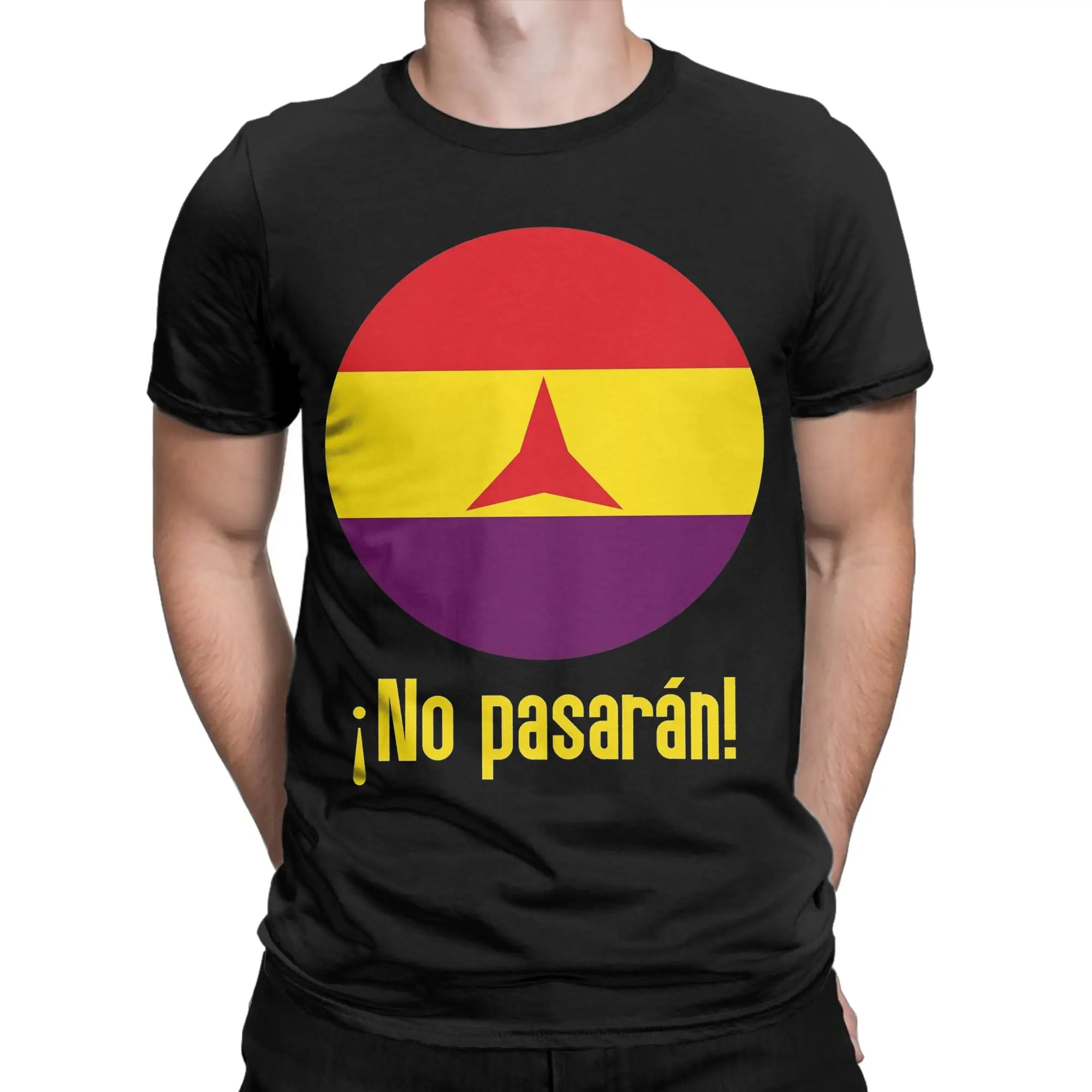 No Pasaran International Brigades Tshirts For Men Women 100%Cotton Clothing Vintage  Round Neck Short Sleeve