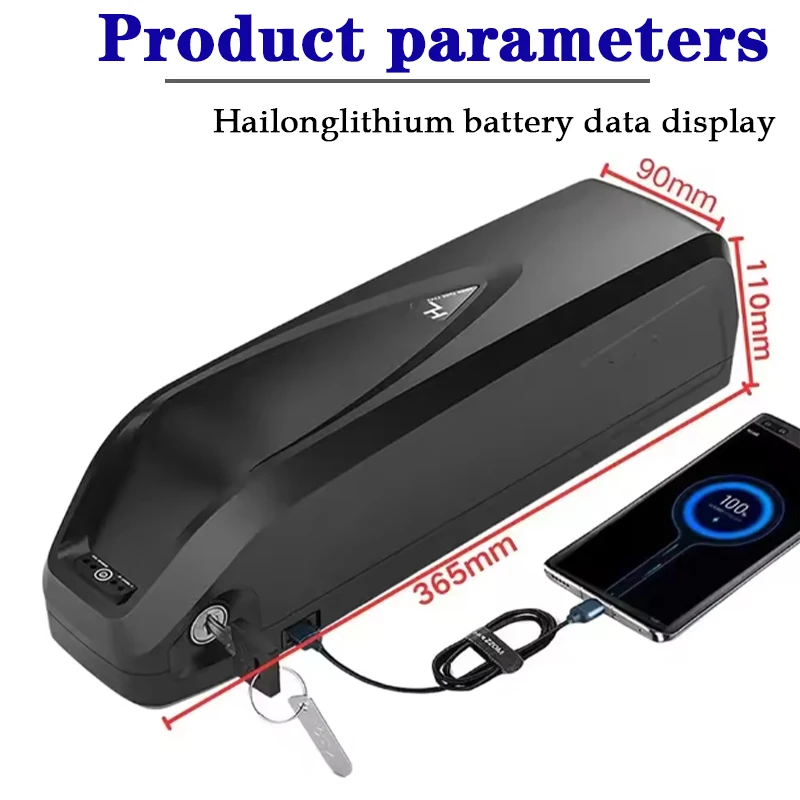 Hailong Battery 36V 48V 52V 20Ah 25Ah 30Ah for Bafang BBS02 BBS03 BBSHD Motor Hailong Battery Delivery within 10-20 days