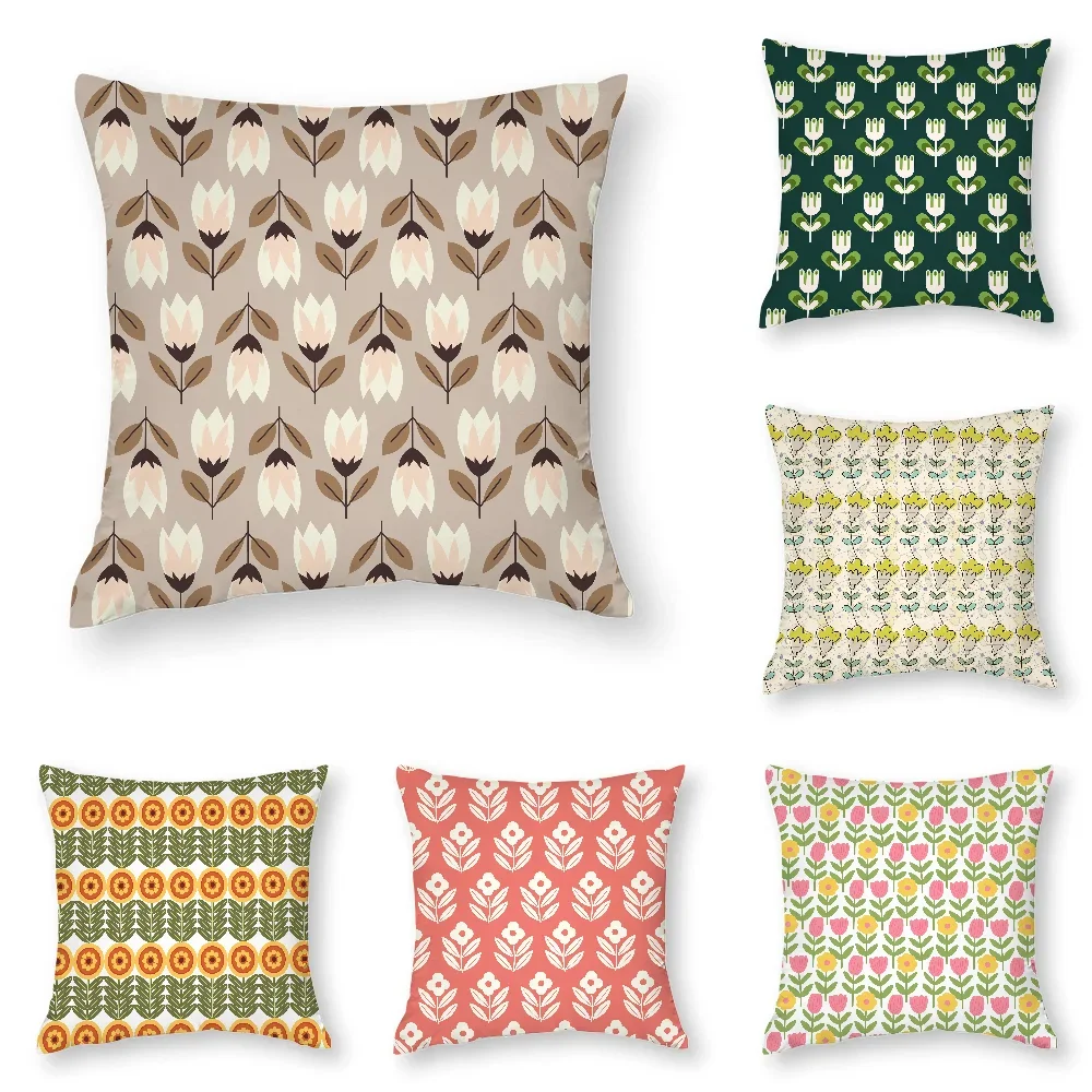 

Farmhouse Style Floral Pillow Case 3D Print Polyester Fiber 45*45 cm Home Sofa Throw Pillow Cover Decoration Festival Gift