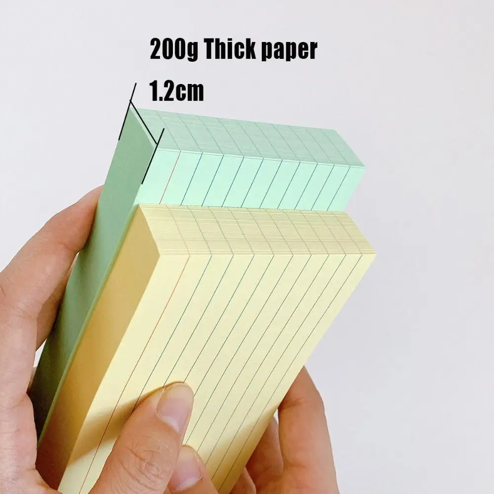 عالية الجودة DIY بطاقات الفهرس خط أفقي ملون التعلم البطاقات التعليمية جيب ورقة هدية #5