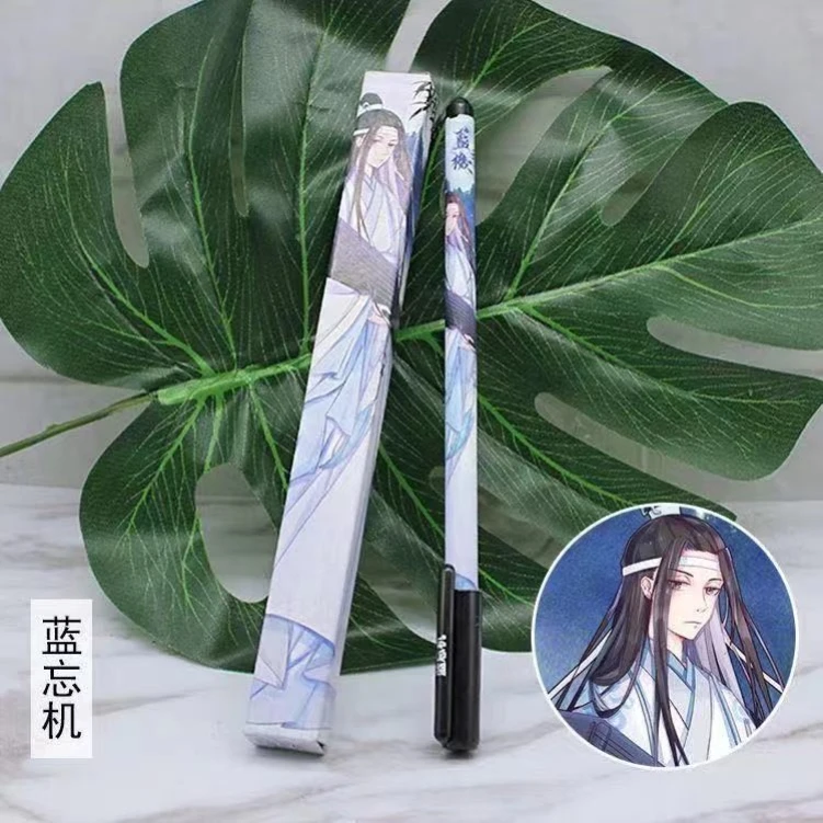 2022 Anime Grandmaster Of Demonic Cultivation Mo Dao Zu Shi 0.5mm Gel Pen School Office Stationary Black Writing Pen Lan Wang Ji