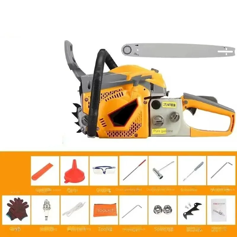 2-stroke/4-stroke Chainsaw Logging Saw High-power Small Portable Chain Saw Chain Saw Gasoline Logging Multi-functio