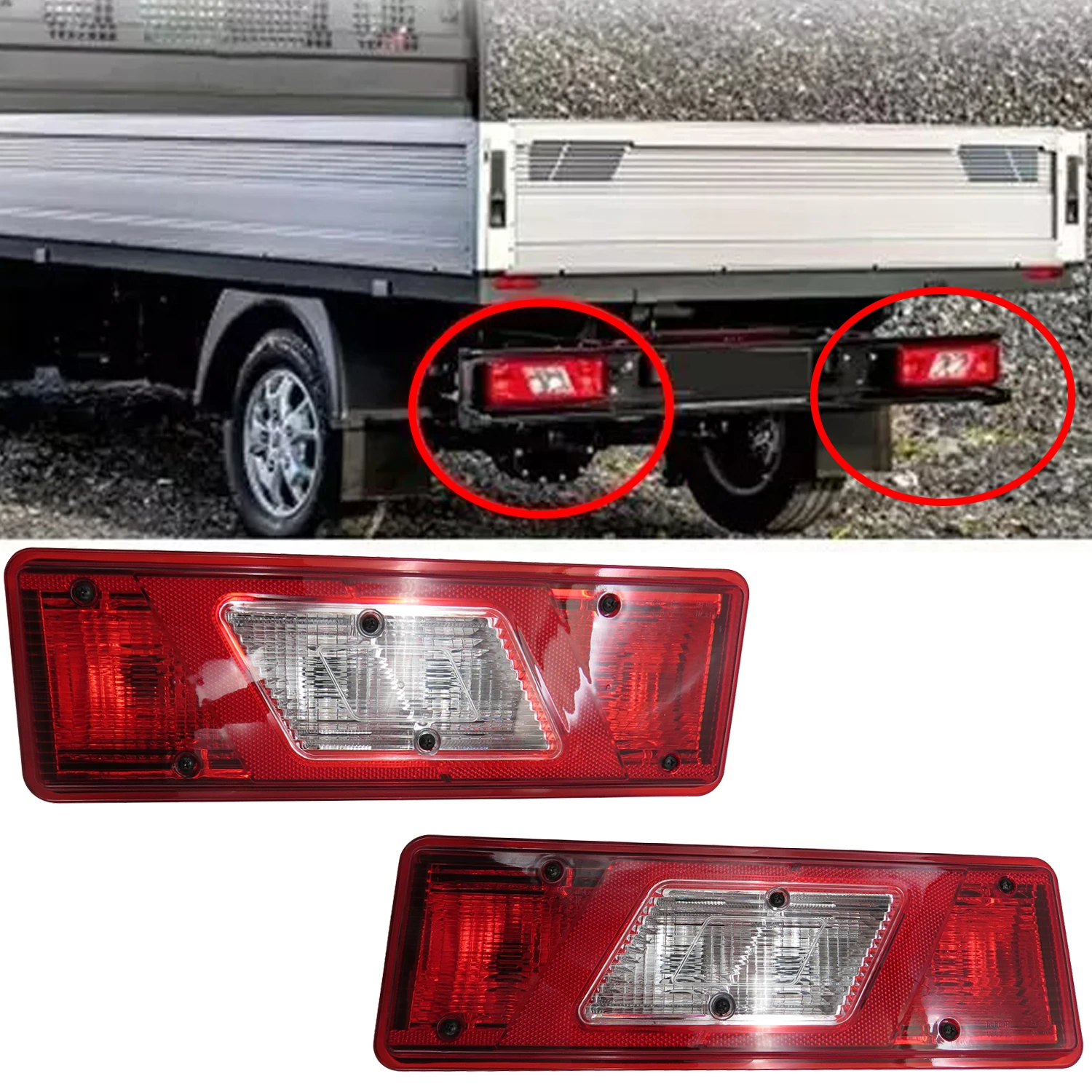 

Левый или правый задний фонарь в сборе с печатной платой и лампочкой для Ford Transit MK8 2014-2019 Transit MK9 2019- BK3113405CD