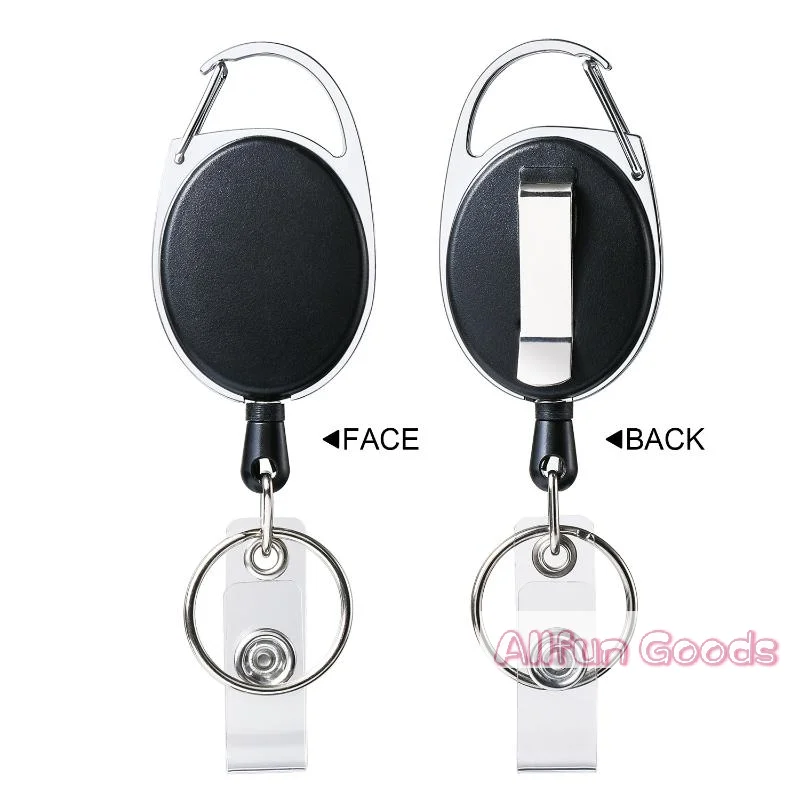 [TG835]Transparent Card Slots ID Badge Holder ID Pendant Badge Reel Storage Organizer Employee Pass Work Card Case