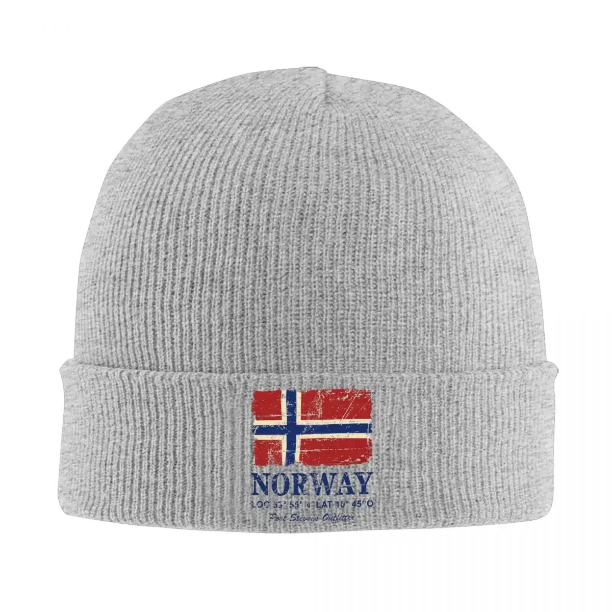 

Norway Flag Vintage Look Hats Autumn Winter Beanies Baggy Cap Female Male Knitted Hat