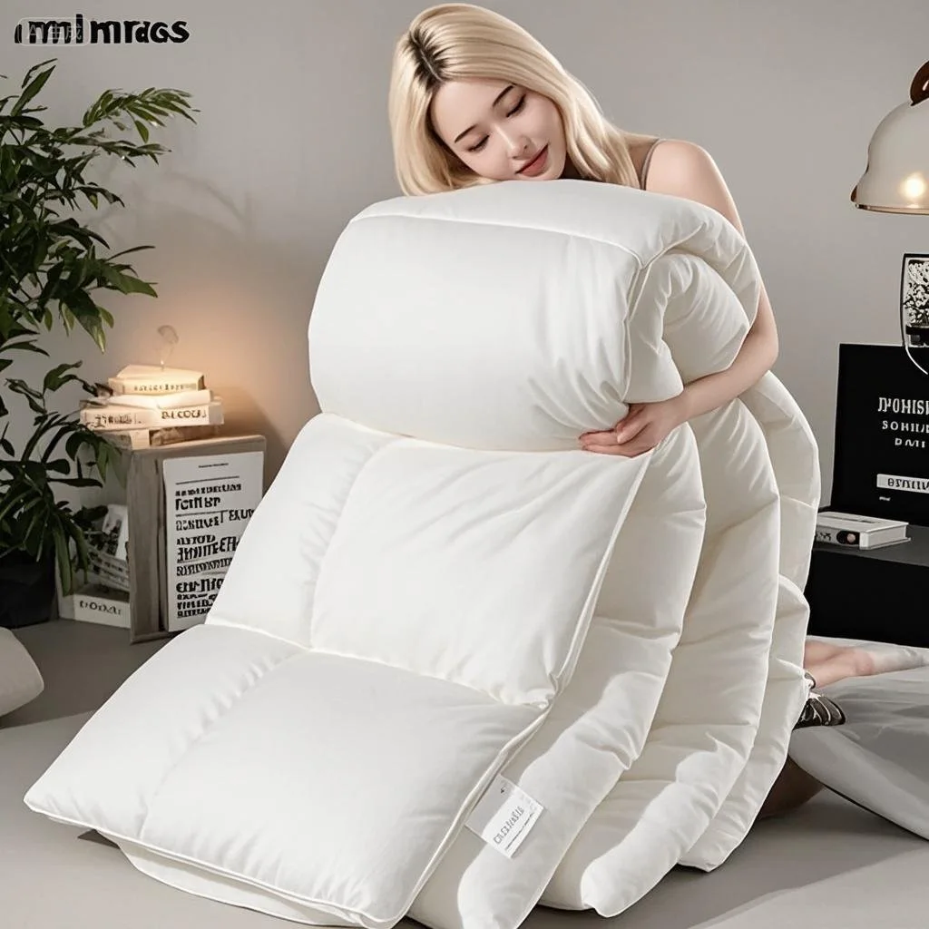 Thickened down Feather Quilt Five Star Hotel Standard Warmth Air Conditioner Compatible for All Seasons Single Double Size