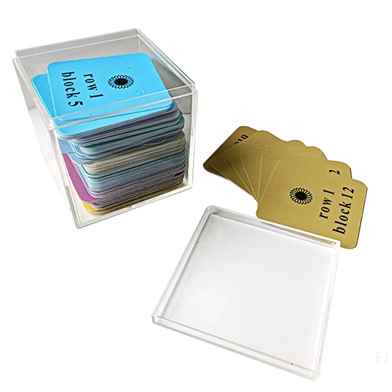 [YU]Quilt Block Row Markers A Paper Card With Holes For Sewing And Quilting Concepts