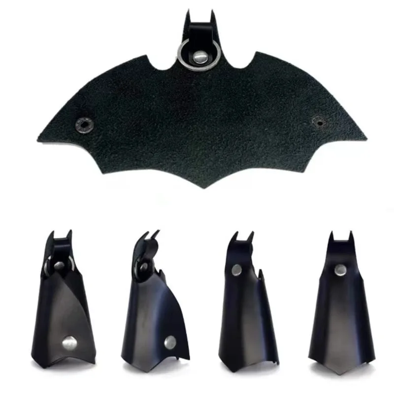 خارقة بروس واين الجلود مفتاح سلسلة مفاتيح السيارة للجنسين الخفافيش قلادة حقيبة مفاتيح موضة الخصر سلاسل المفاتيح Keyrings اكسسوارات #2