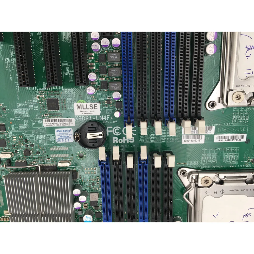 Original Server Motherboard Für Supermicro X9DRI-LN4F + LGA2011 X79 REV1.20A Perfekte Test, Gute Qualität Heißer