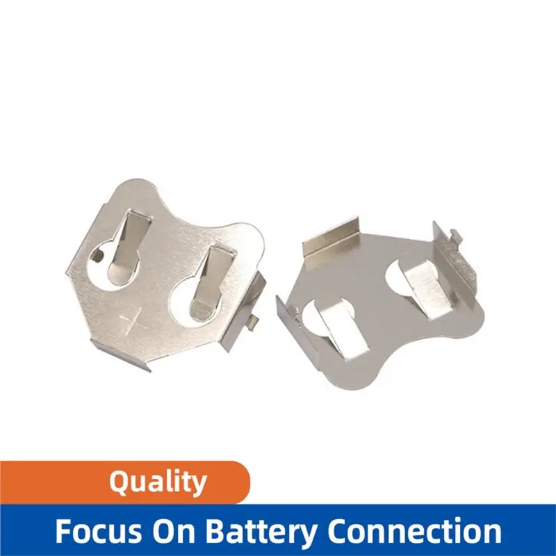 【FLASH DEAL】Nickel-Plated Pading CR2032 Coin Cell Retainer, Battery Holder In Phosphor Bronze