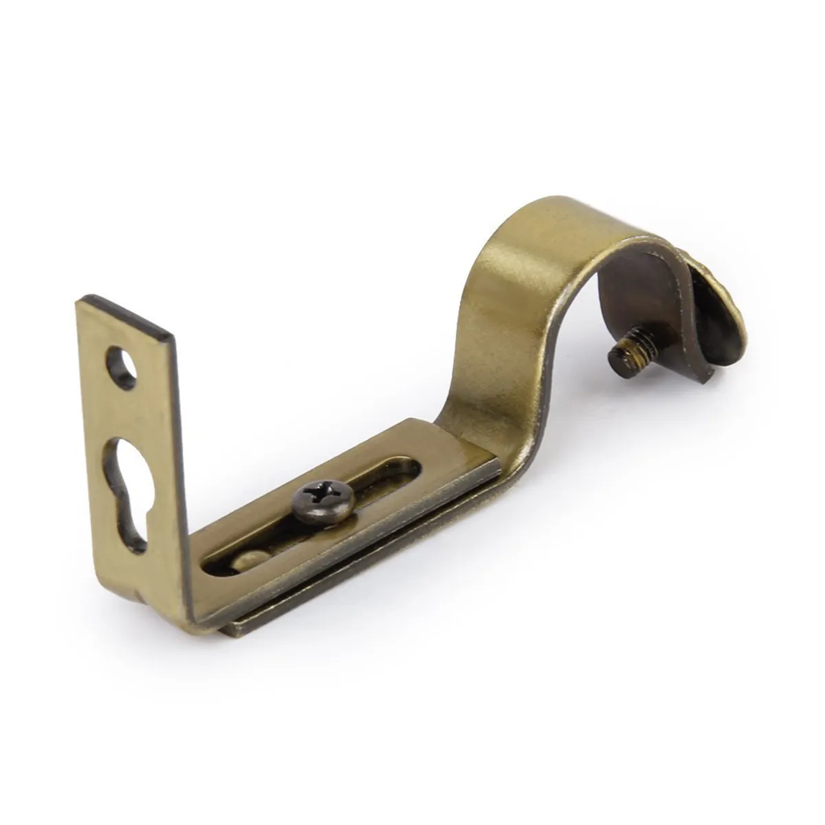 

2pcs 22Mm Curtain Mounting Holder Galvanized Iron Bronze 91X43Mm Semicircle Pole Bracket Fixing Clip For Accessories