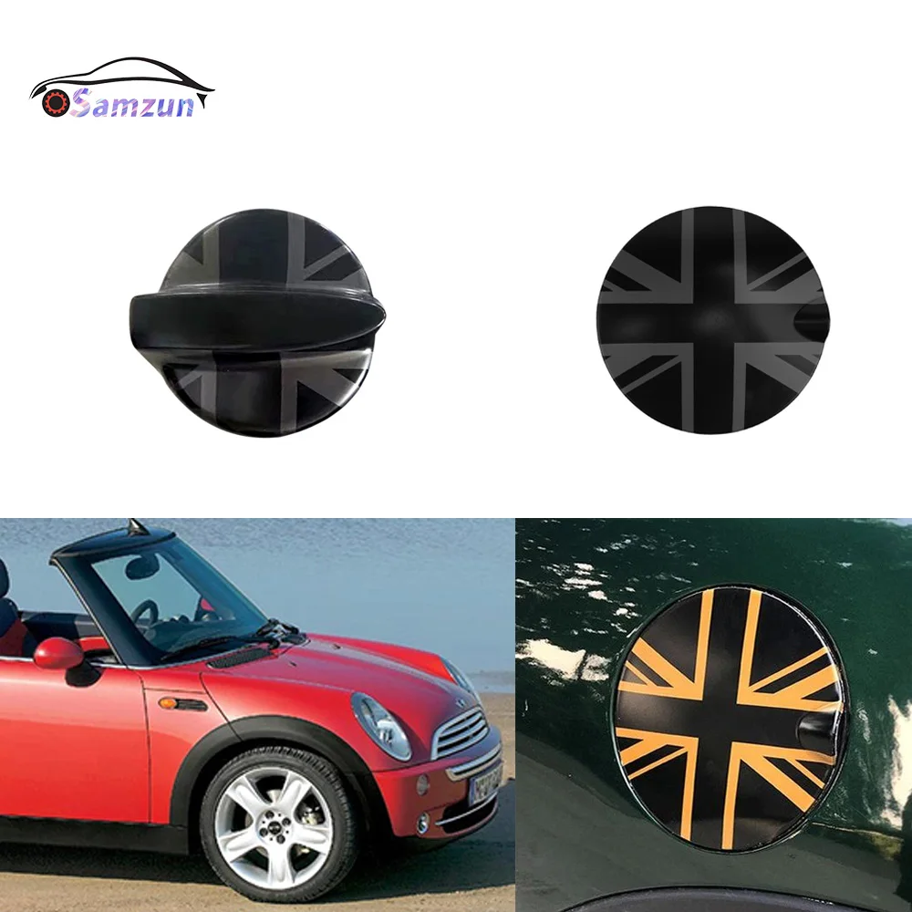 

For MINI One JCW S R50 R52 R53 Car Fuel Tank Cap Cover Petrol Tank Sticker Gas Oil Tank Decals Exterior Protector Accessories