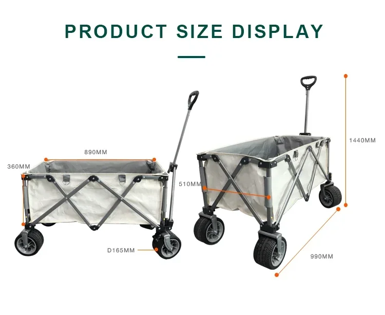 Garden Folding Carry Trolley Collapsible Folding Wagon Foldable Folding Garden Wagon Truck Foldable Camping Beach Shopping Truck