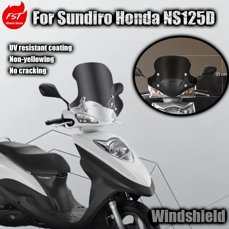 

Ветровое стекло для мотоцикла Sundiro Honda NS125D, переднее ветровое стекло для скутера, запчасти для модификации мотоциклов