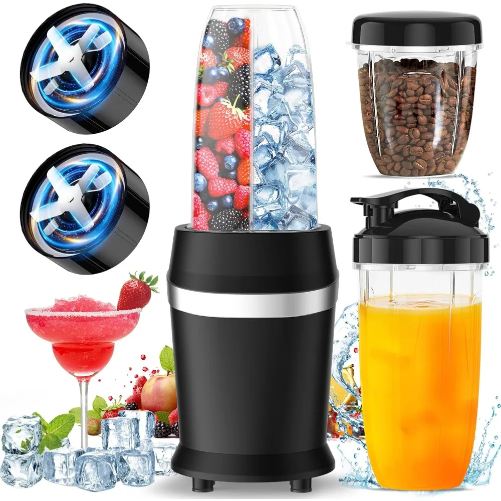 12-Piece Smoothie Blender Maker 25,000 RPM Personal Blender for Ice Crushing Smoothies & Frozen Drinks Nuts