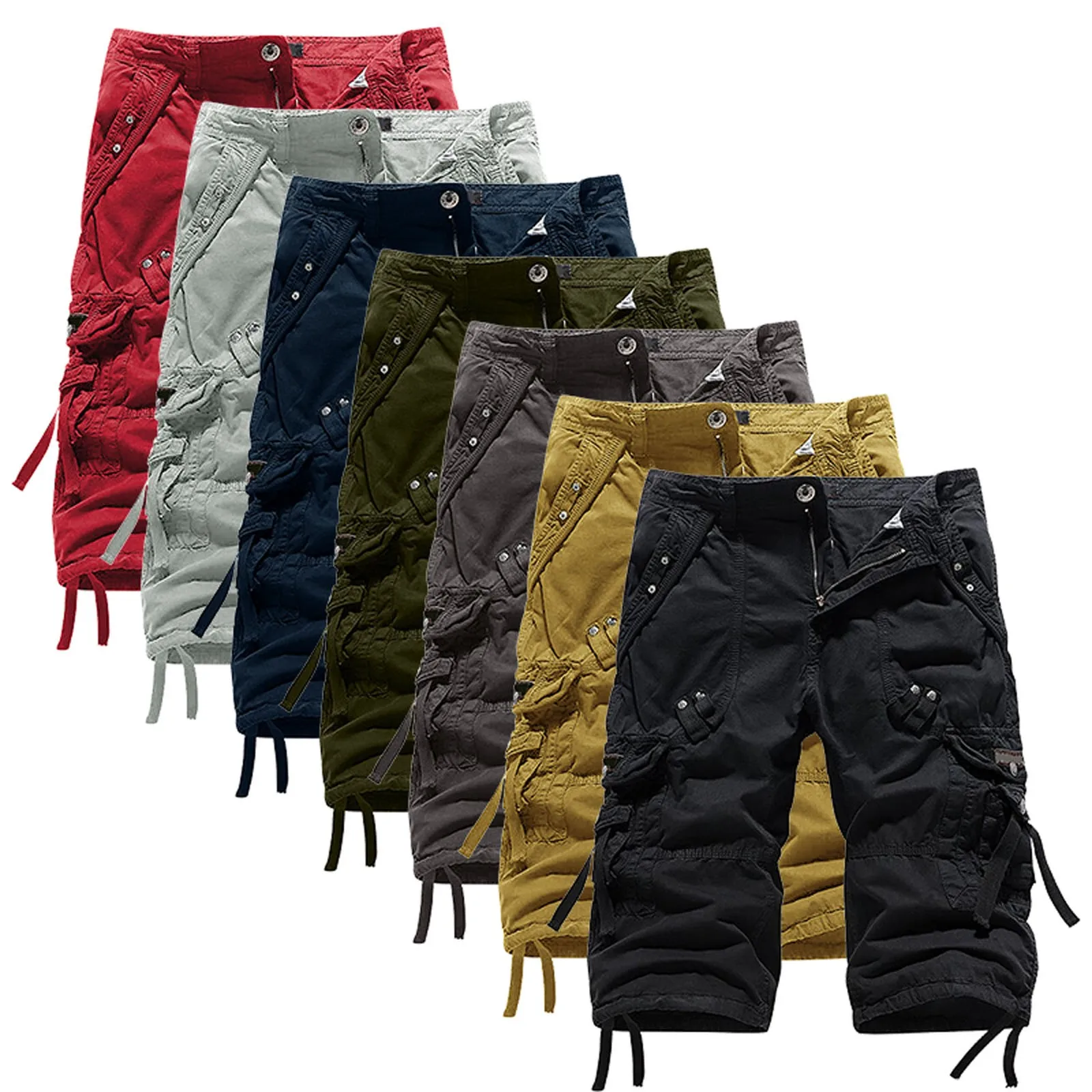 

Шорты мужские с карманами, спортивные штаны для отдыха, джинсовые брюки, разные цвета, весна-лето