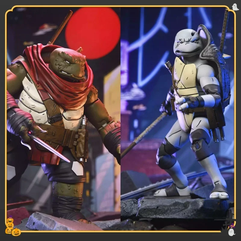 

Presale Original Neca Ling Ji Hun Series Raphael Mikey Leonardo Donatello Action Figures Collectibles Models Gifts Toys