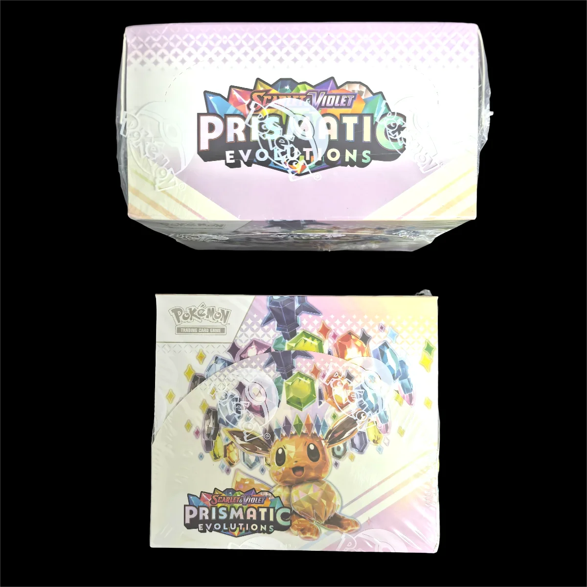 

360 шт./1 коробка SV8 Pokemon SCARLET VIOLET PRISMATIC EVOLUTIONS ELITE TRAINER английский бустер боевая транзакция коллекционная карта игрушка