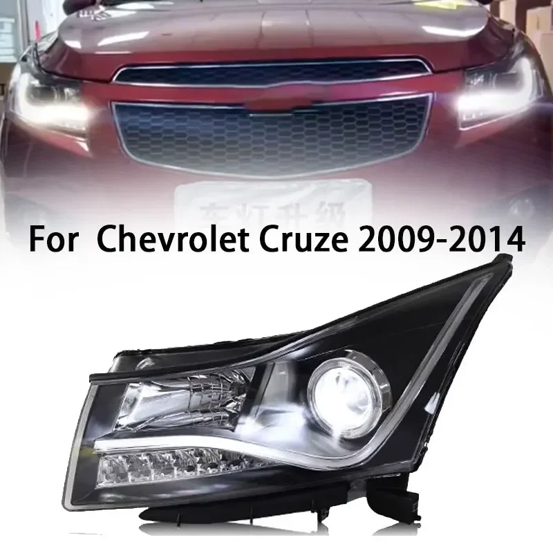 

Head Lamp for Chevrolet Cruze LED Headlight 2009-2014 Headlights Cruze DRL Turn Signal High Beam Angel Eye Projector Lens