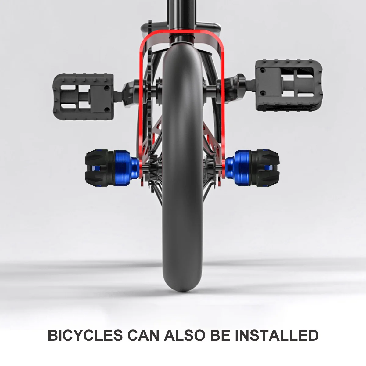 

2PCS Motorcycle Anti fall Cup Front Wheel Accessory Dirt Aluminum Alloy Durable High Temperature Resistant Corrosion Proof