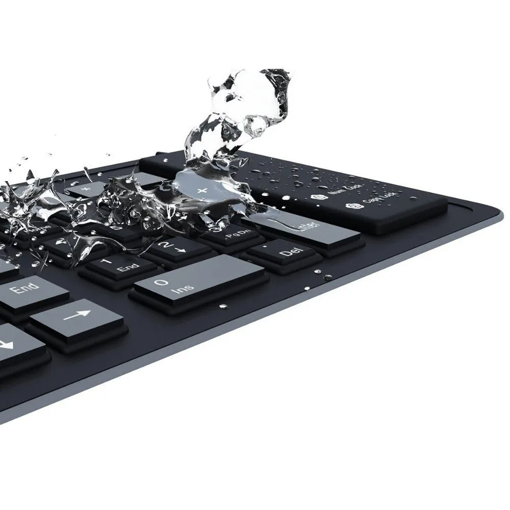 

Красочная мягкая силиконовая гибкая клавиатура 103, водонепроницаемая USB-клавиатура, складная портативная проводная клавиатура для офисного использования