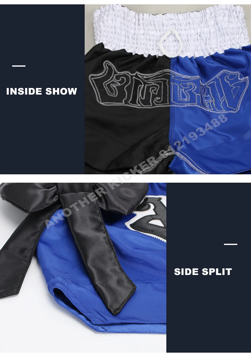 الملاكمة التايلاندية السراويل القوس الشريط قسط التايلاندية سراويل ملاكمة الرجال النساء الطفل BJJ MMA الملابس رياضة القتال Thaiboxing كيك بوكسينغ السراويل