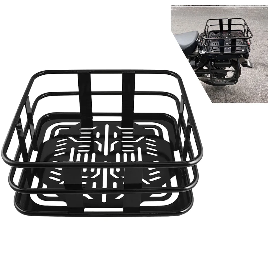 

Motorcycle Rear Luggage Rack Large Capacity Rear Basket Storage Basket Rack For Honda Hunter Cub CT125 Trail 125 2020-2024