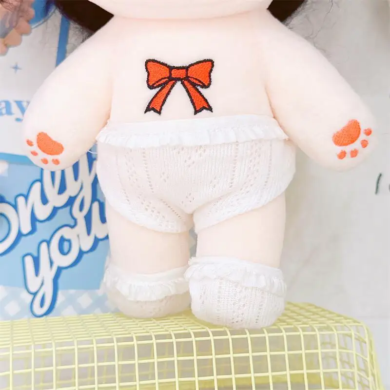 

10/20cm Doll Underwear White/Pink/Blue Lace Underpants+Socks Plush Panties Idol Dolls Clothes Playing House Doll Accessories