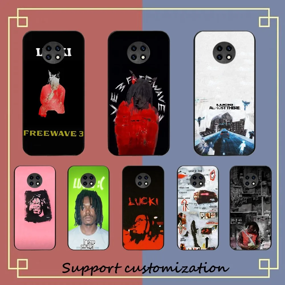 L-Lucki Rapper WAKE UP LUCKI Phone Case For Redmi Note 4 X 5 A 6 7 8 T 9 9S 10 11 11S 11Epro Poco M3 pro